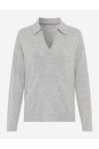 BRAX Wollmix-Pullover 'Lilian' hellgrau