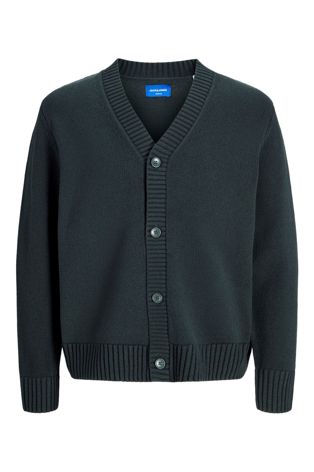 JACK & JONES Strickjacke 'Jorfrederiksberg' dunkelgrün, Bild 1