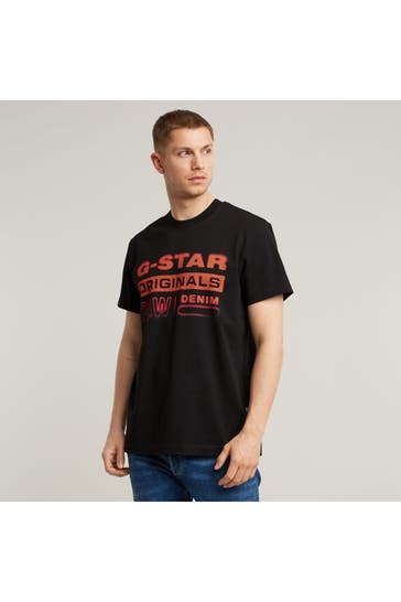 G-STAR T-Shirt schwarz