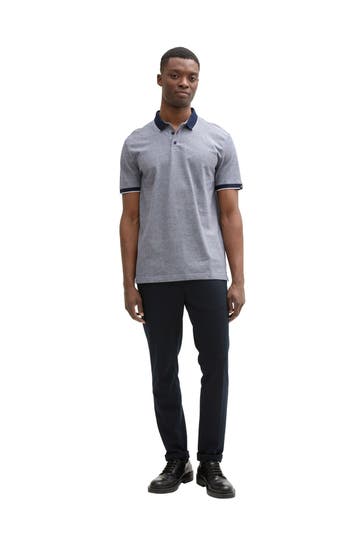 TOM TAILOR Polo-Shirt graublau