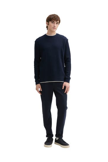 TOM TAILOR Strickpullover nachtblau