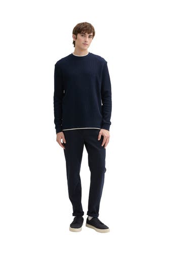 TOM TAILOR Strickpullover nachtblau