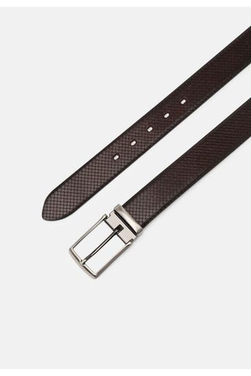LLOYD BELTS Leder-Gürtel dunkelbraun