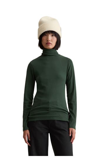MARC O'POLO DENIM Longsleeve dunkelgrün