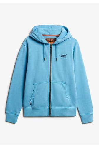 SUPERDRY Sweatjacke hellblau
