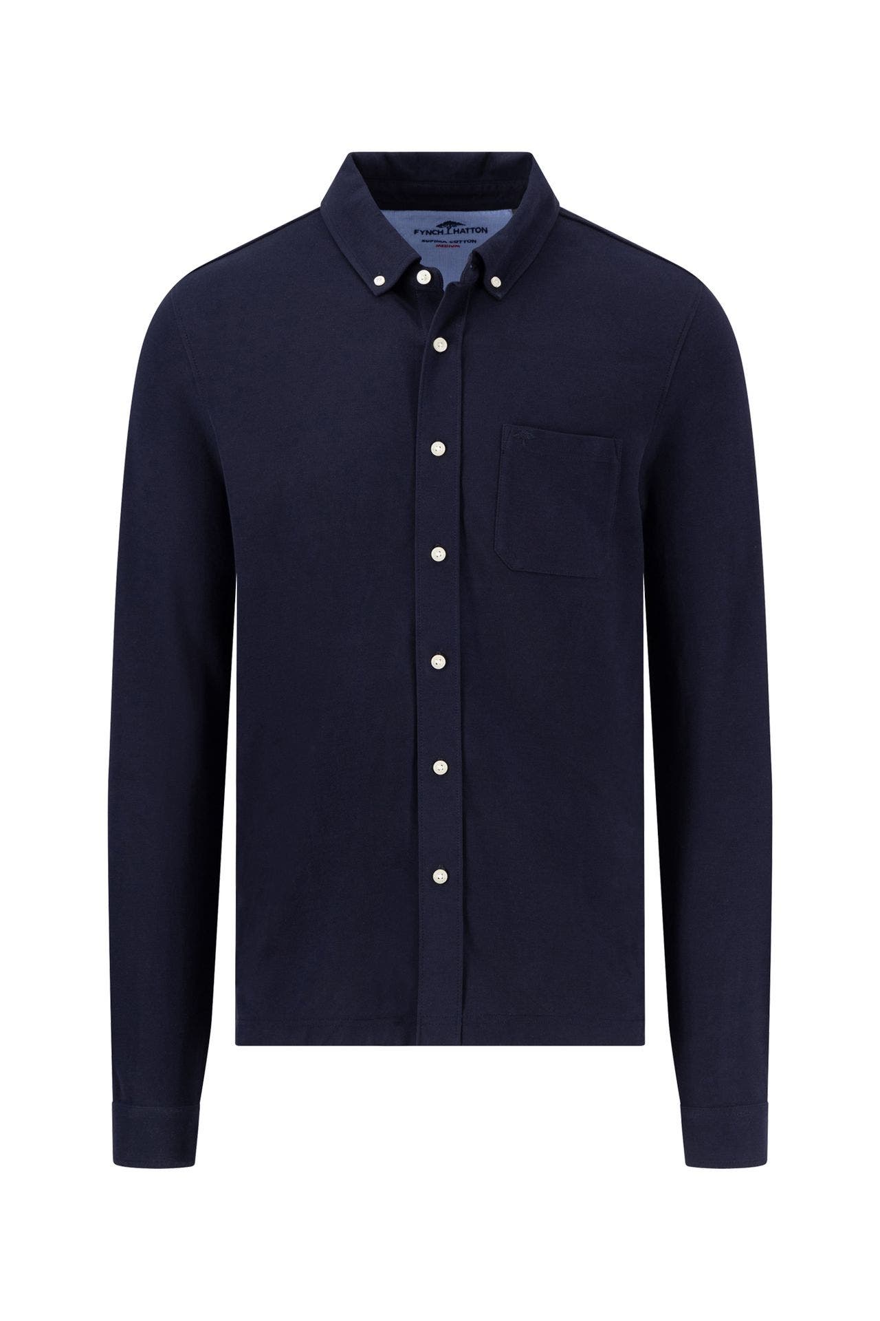 FYNCH-HATTON Casual-Hemd schwarzblau, Bild 1