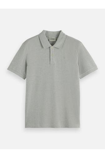 SCOTCH & SODA Polo-Shirt hellgrau meliert