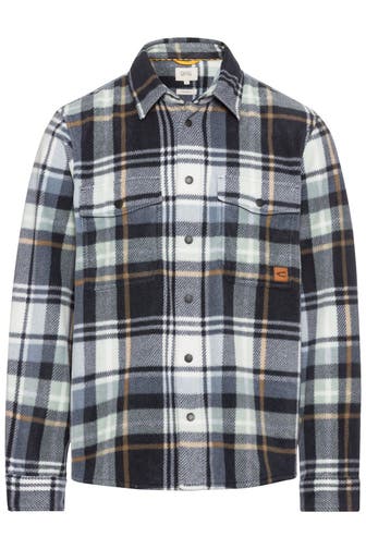 CAMEL ACTIVE Karohemd blau-weiß Relaxed Fit