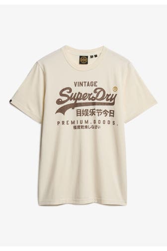 SUPERDRY T-Shirt 'Workwear Relaxed' ecru