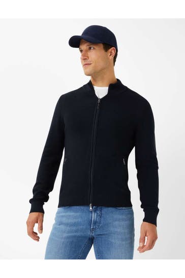 BRAX Strickjacke 'John' nachtblau