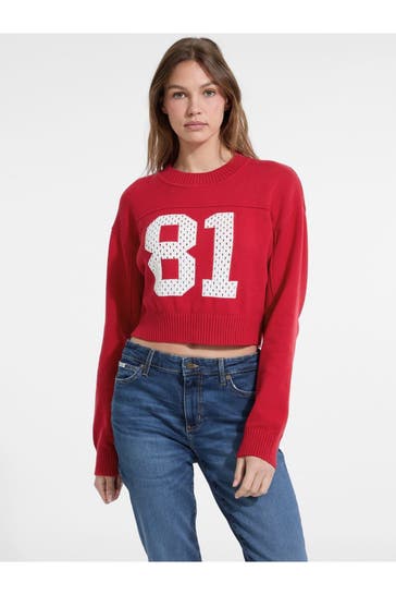 GUESS Strickpullover rot