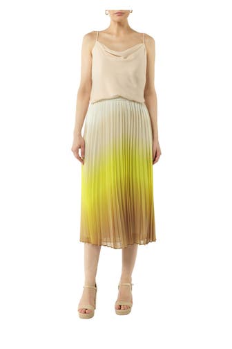 COMMA, Plissée-Rock mehrfarbig