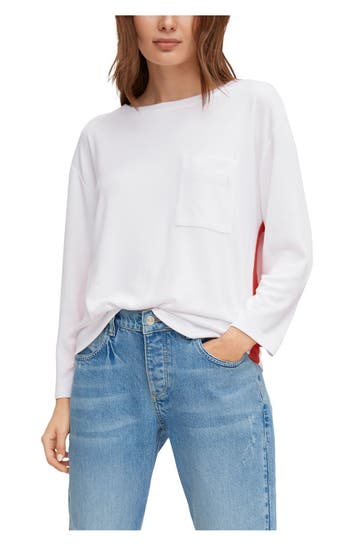 COMMA, Longsleeve weiß