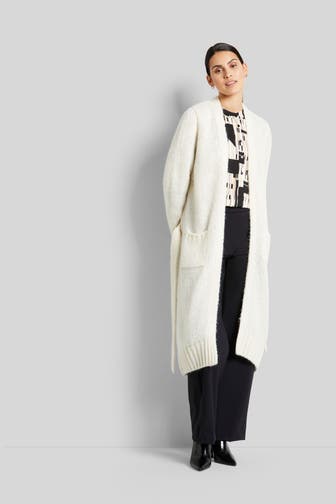 BUGATTI Strickjacke wollweiß