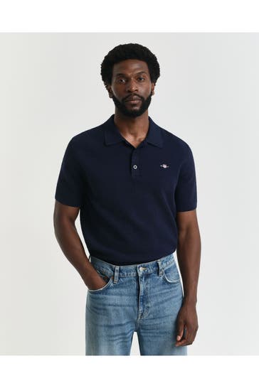 GANT Strick-Polo navy