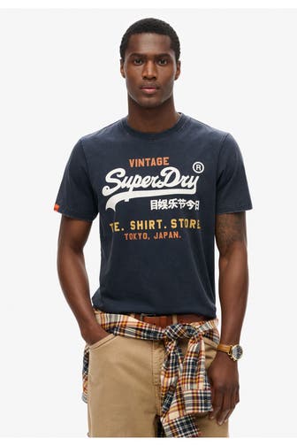SUPERDRY T-Shirt 'Cali Relaxed' schwarzblau