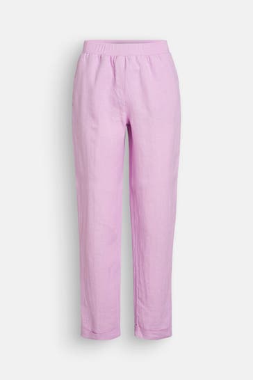 RIANI Leinenhose helllila