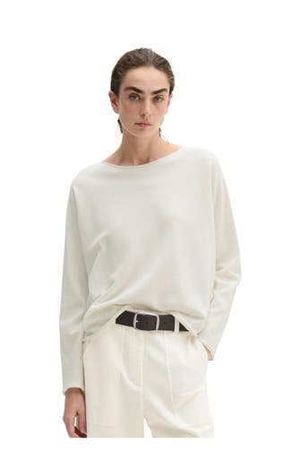 MARC O'POLO Strickshirt weiß