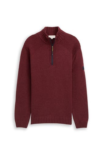 TOM TAILOR Strick-Troyer dunkelrot
