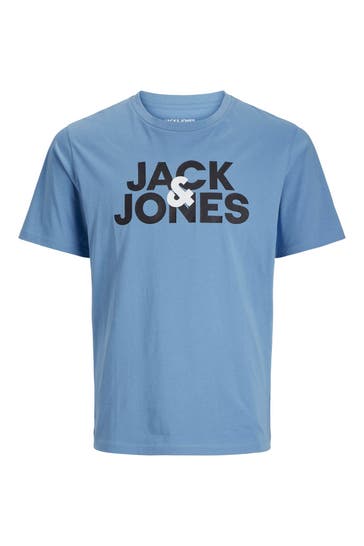 JACK & JONES T-Shirt azurblau