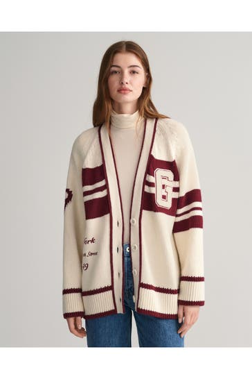 GANT Wollmix-Strickcardigan zweifarbig