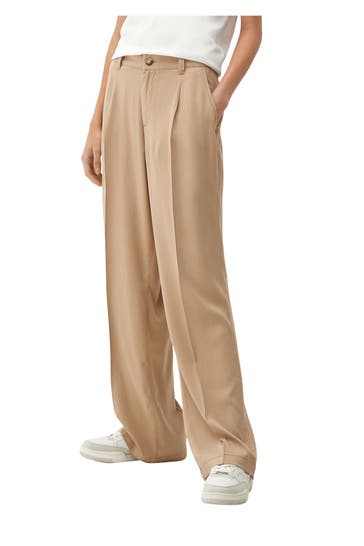 S.OLIVER Stoffhose hellbraun