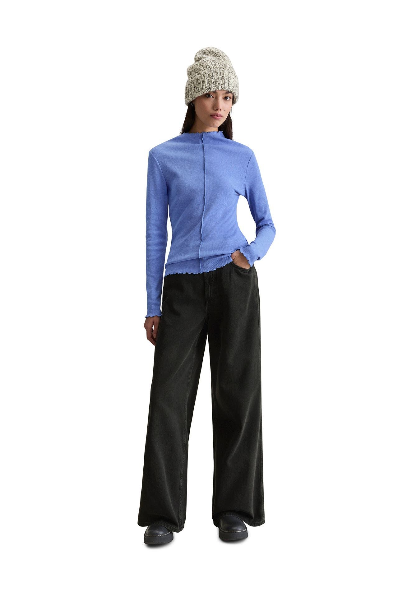 MARC O'POLO DENIM Longsleeve taubenblau, Bild 1