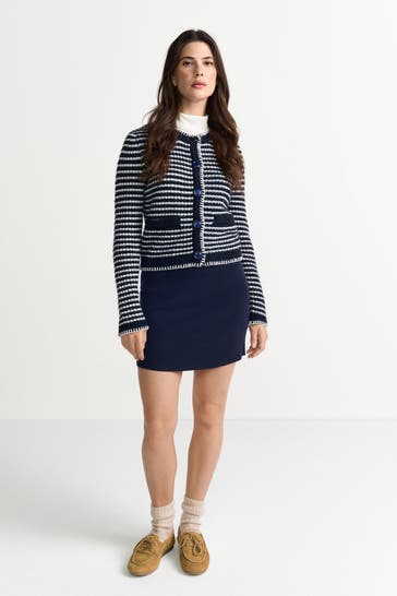 RICH & ROYAL Strickjacke gestreift