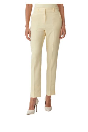 COMMA, Stoffhose hellgelb