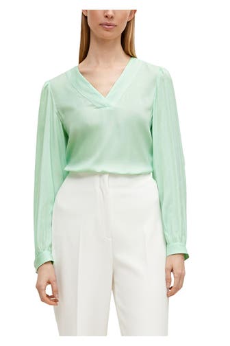 COMMA, Blusenshirt pastellgrün