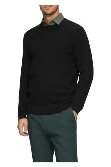 S.OLIVER BLACK LABEL Cashmere-Pullover schwarz