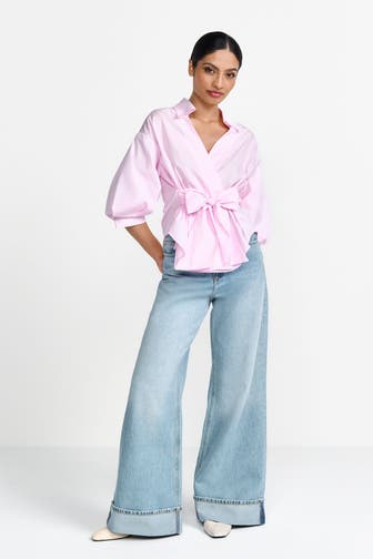 RICH & ROYAL Jeans hellblau wide