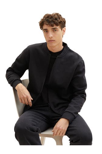 TOM TAILOR Sweatjacke schwarz