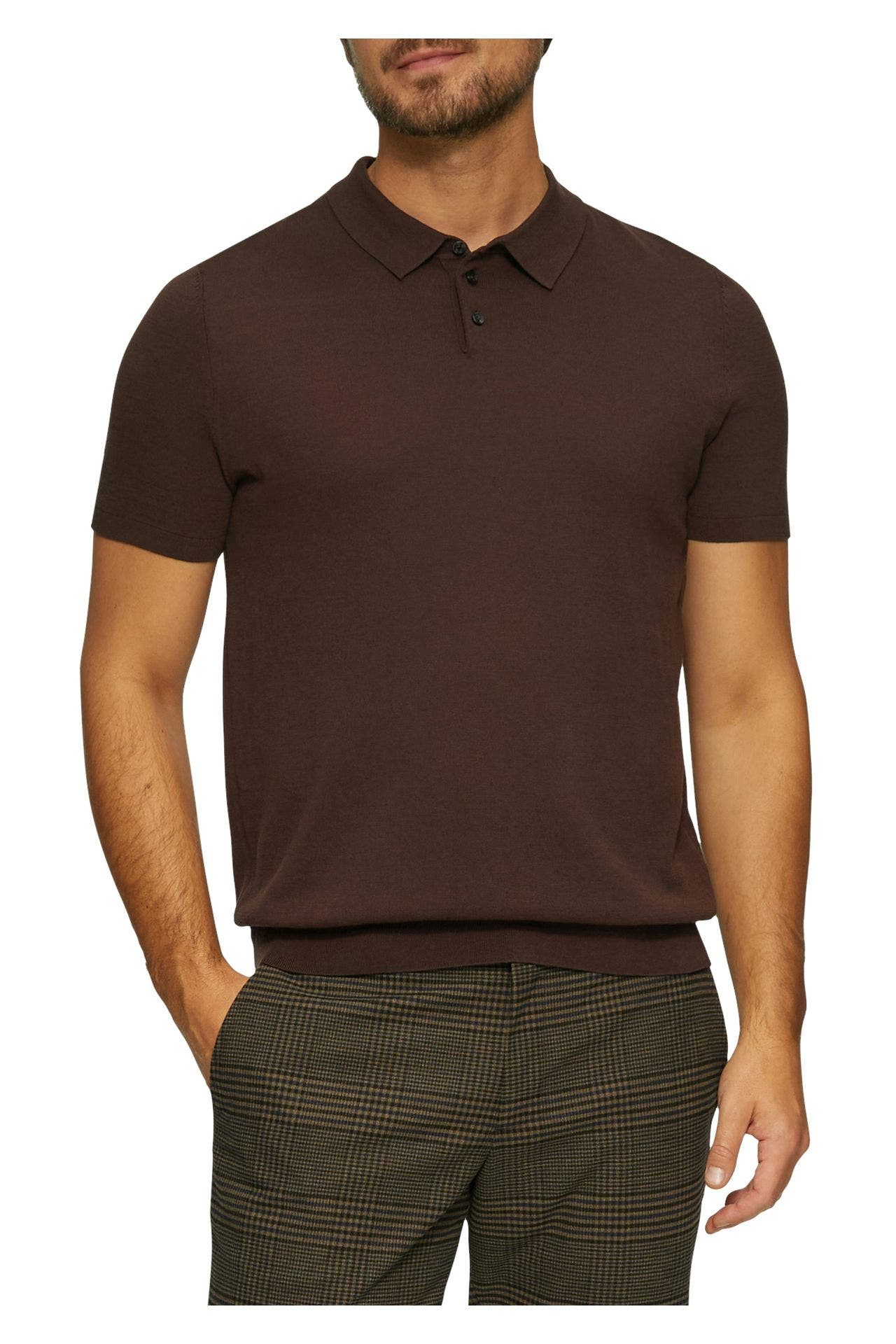 S.OLIVER BLACK LABEL Strick-Polo braun, Bild 1