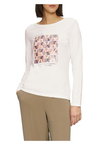 S.OLIVER Longsleeve weiß
