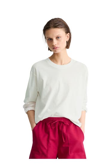 MARC O'POLO DENIM Longsleeve weiß