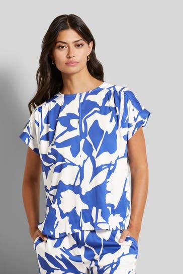 BUGATTI Blusenshirt gemustert