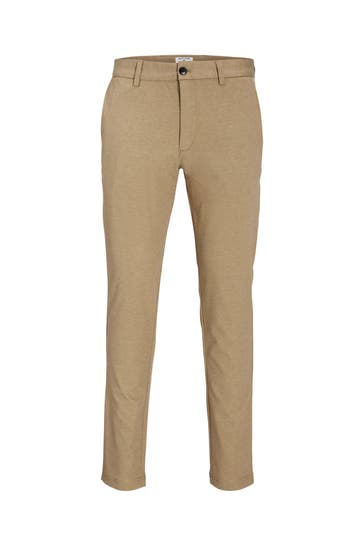 JACK & JONES Stoffhose 'Marco' hellbraun