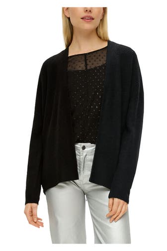 S.OLIVER Strickjacke schwarz