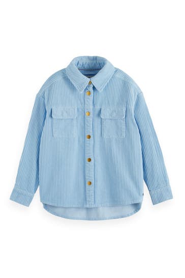 SCOTCH & SODA Cord-Bluse hellblau