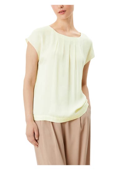 S.OLIVER BLACK LABEL Blusenshirt zitronengelb