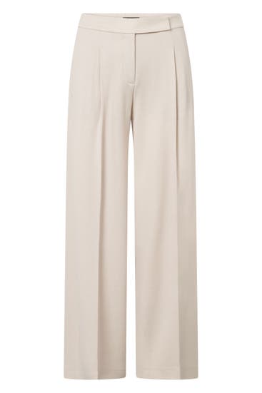 WINDSOR. - Stoffhose Wolljersey-Marlene-Hose in Hellbeige hellbeige Karotte