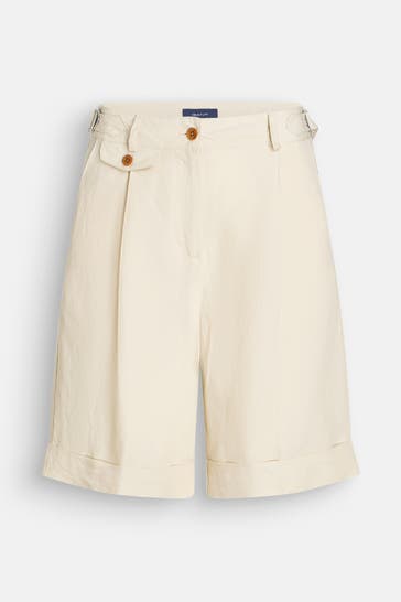 GANT Leinenmix-Shorts creme