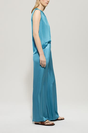 LUISA CERANO Satinhose petrol