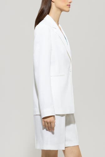 LUISA CERANO Leinenmix-Blazer weiß