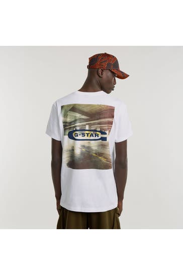 G-STAR T-Shirt weiß