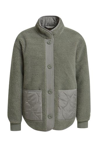 SMITH & SOUL Teddyfell-Jacke graugrün
