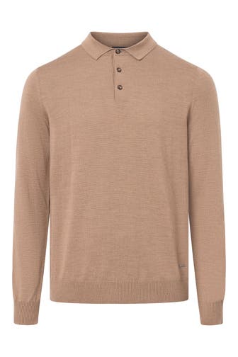 JOOP! Wollmix-Pullover 'Dondo' ocker