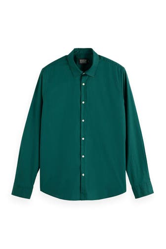 SCOTCH & SODA Casual-Hemd smaragdgrün Slim Fit