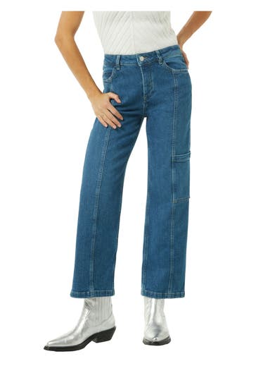 COMMA, Cargojeans blau straight